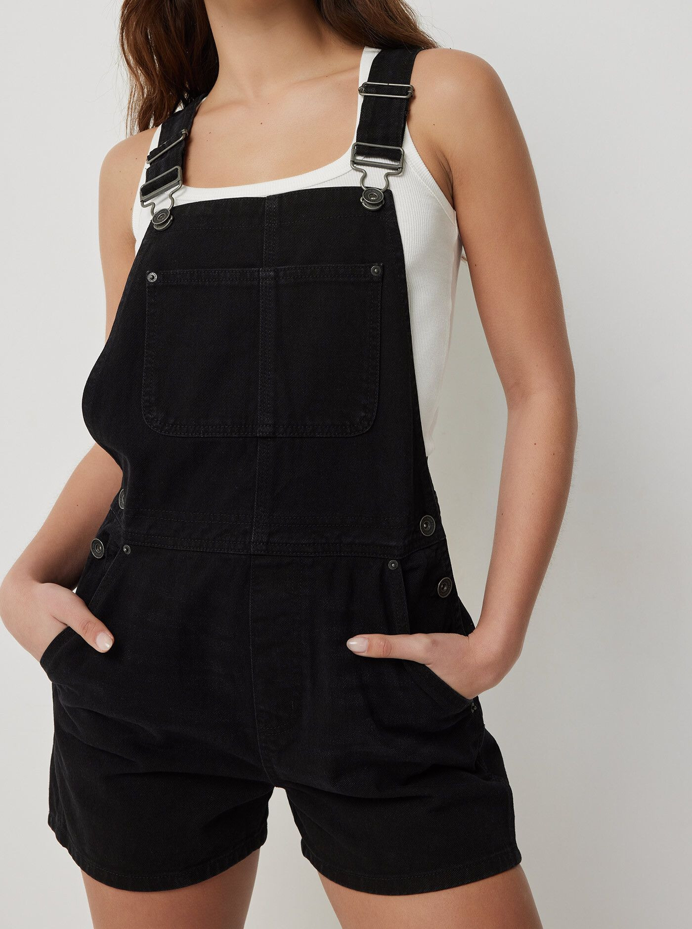 OEM/ODM Square Neck Overall Shorts