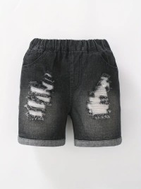 OEM/ODM Kids Summer Denim Ripped Shorts For Girls